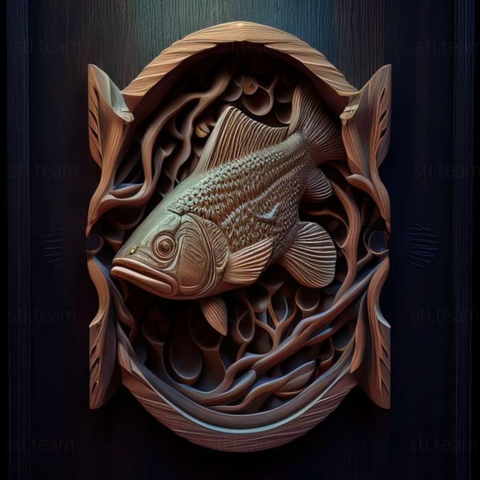 3D model Paraloricaria fish (STL)